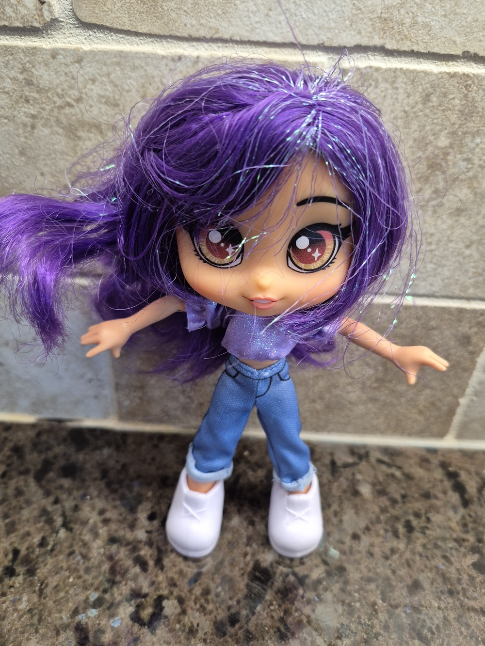 Aphmau‎ Sparkle Fashion Edition 7" Doll Purple Hair EUC Doll Only